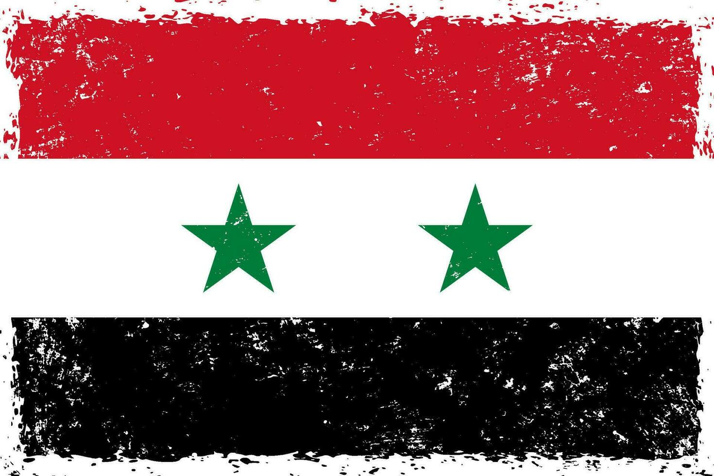 Siria bandera grunge afligido estilo vector