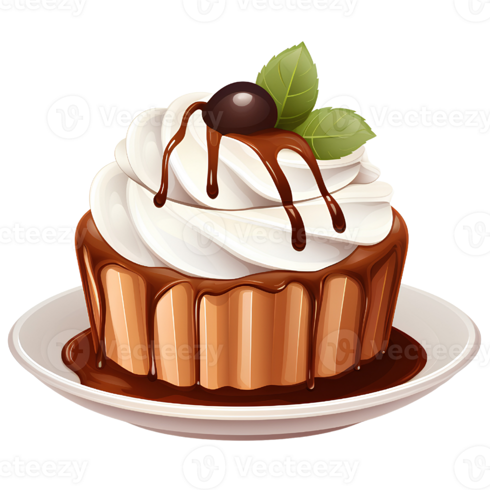 dessert ice-cream illustration ai generative png