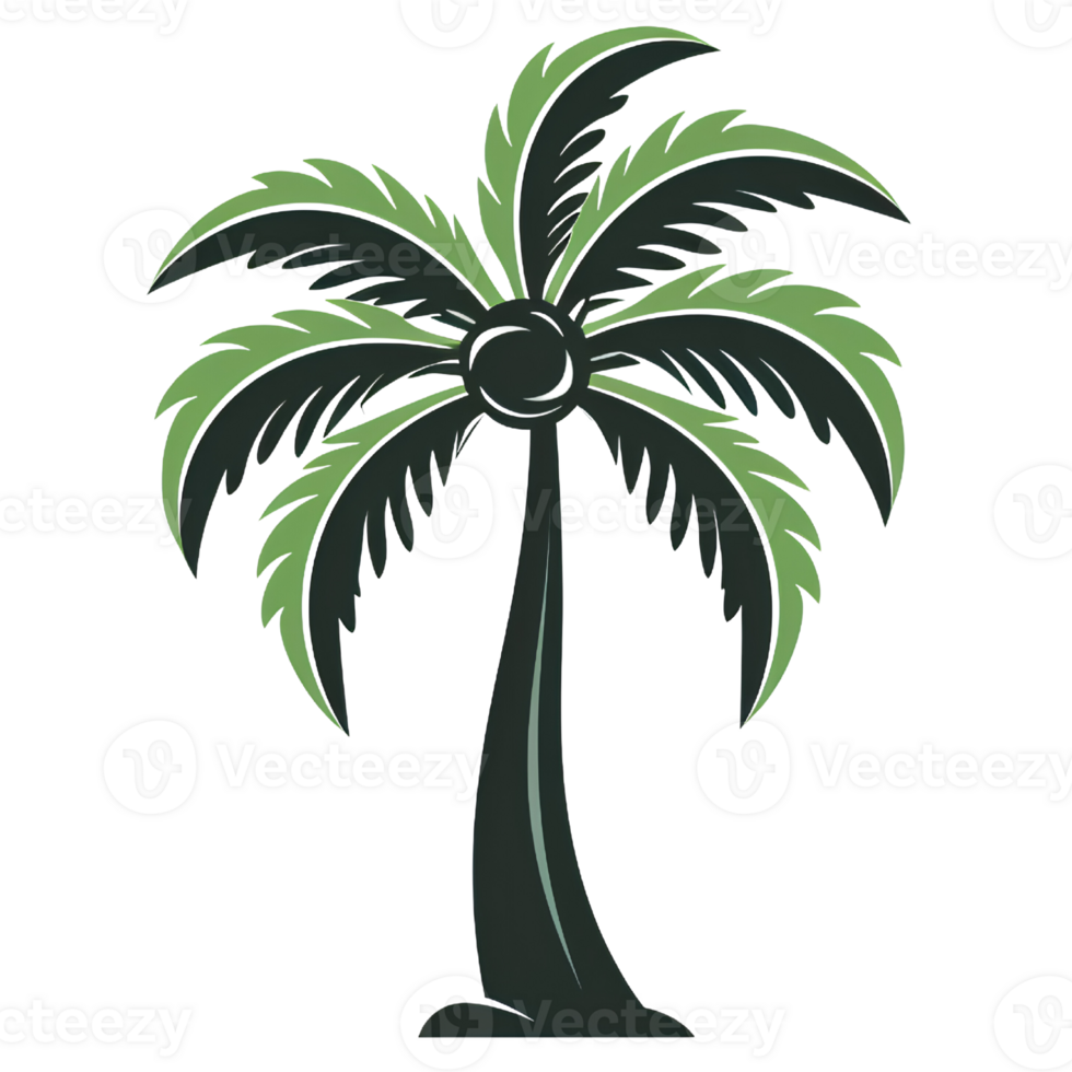 beach coconut tree foldchair ai generate png