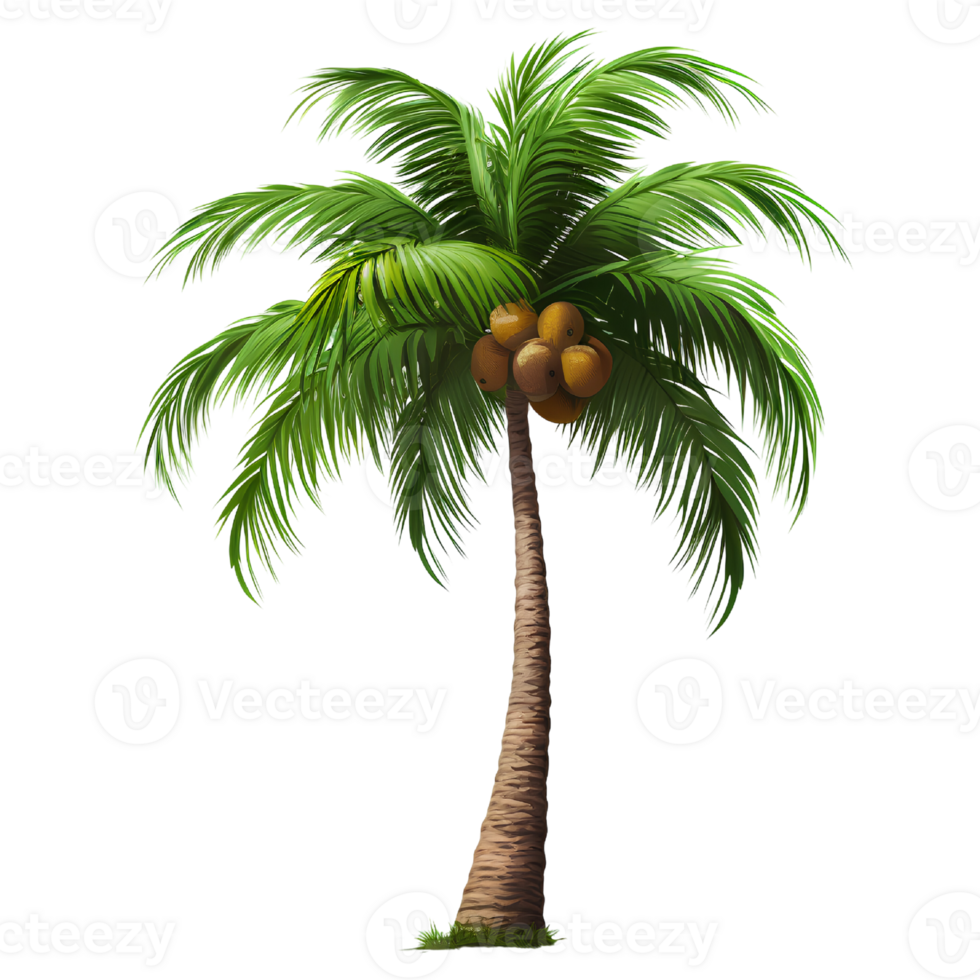 beach coconut tree foldchair ai generate png