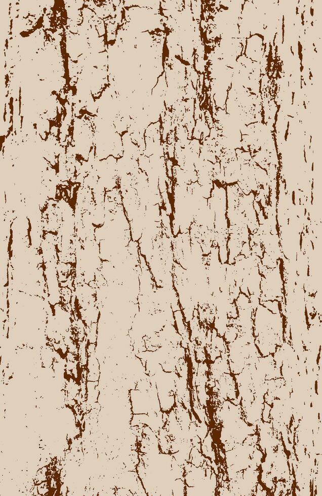 Bark wood texture of apple tree. vector