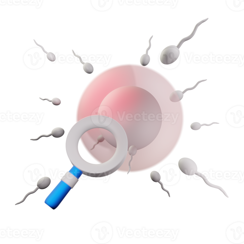 esperma células médico 3d ícone png