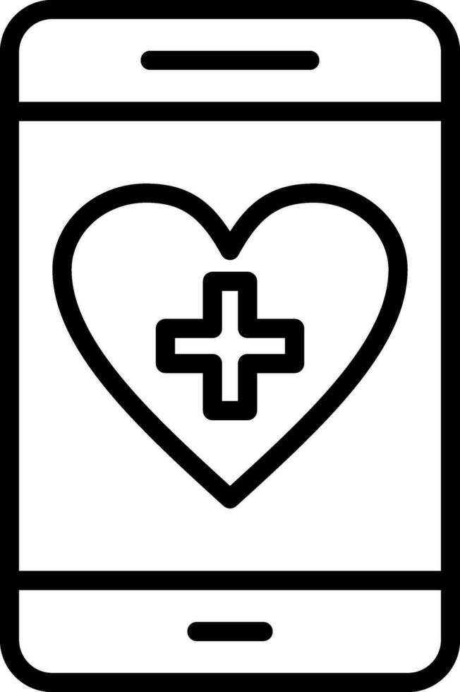 Health App Vector Icon Design
