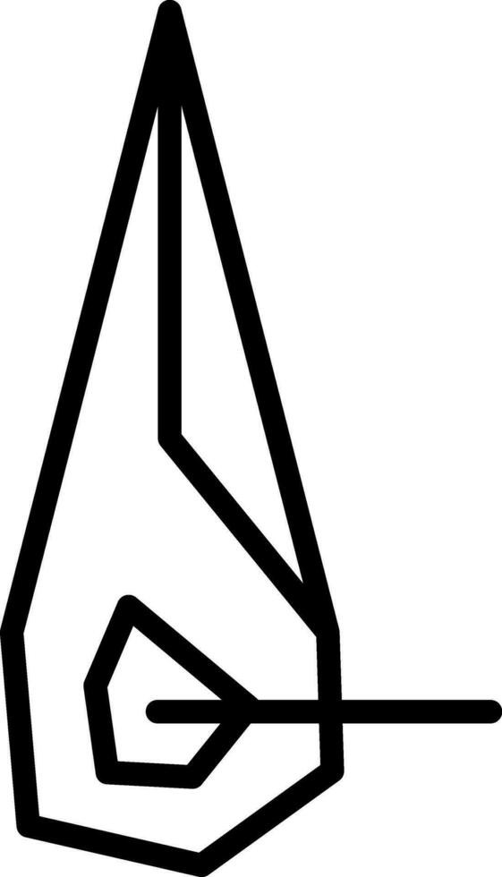 Needle Vector Icon Design