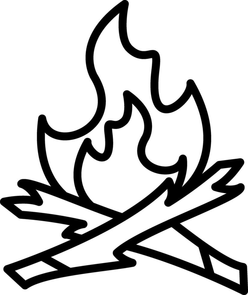 Bonfire Vector Icon Design