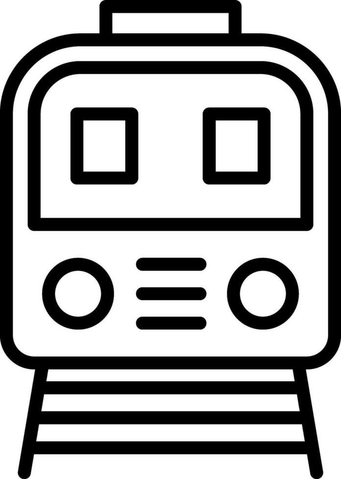Tram Vector Icon Design