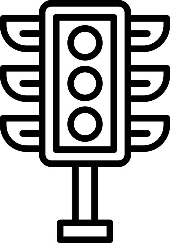 Traffic light Vector Icon Design