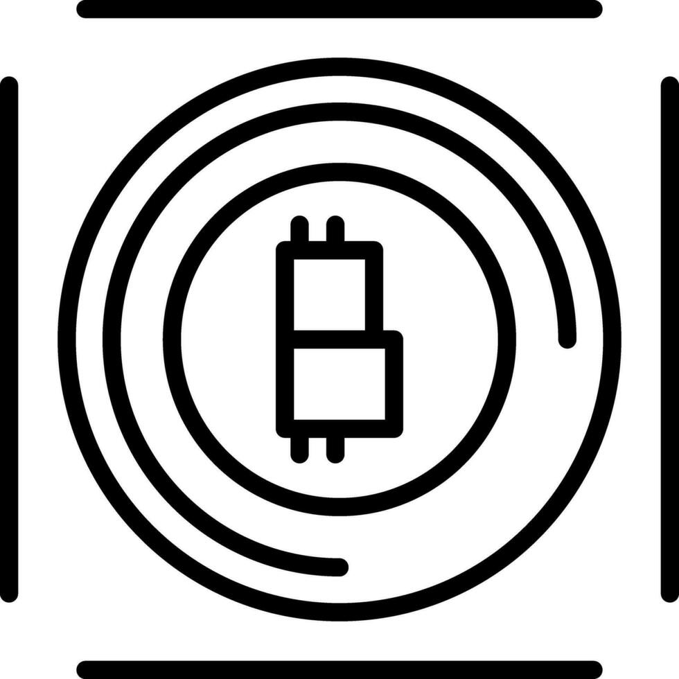 diseño de icono de vector de bitcoin