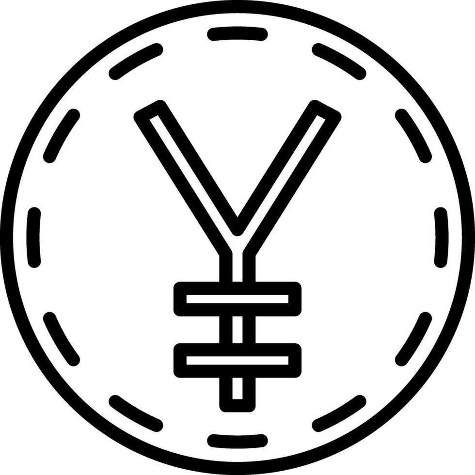 Japanese yen Vector Icon Design