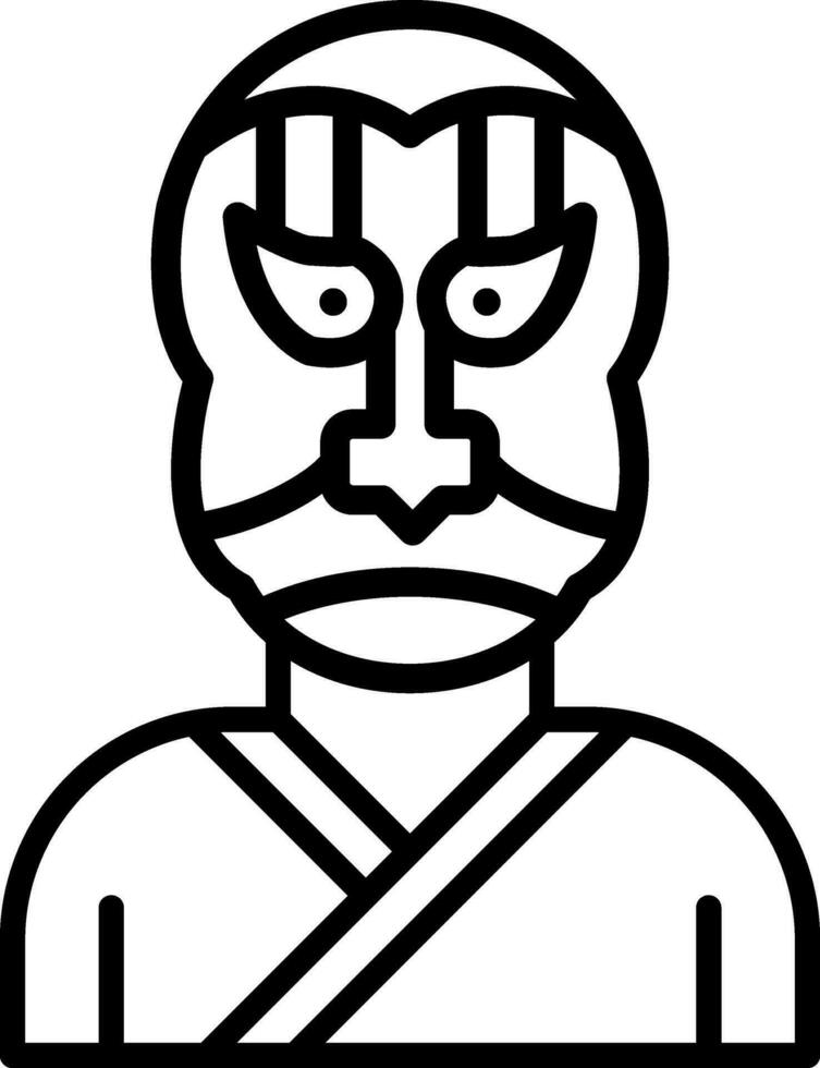 Kabuki Vector Icon Design