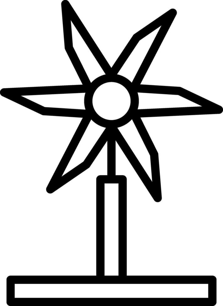Wind Turbine Vector Icon Design