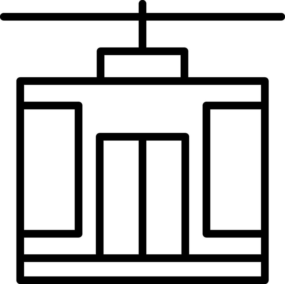diseño de icono de vector de teleférico