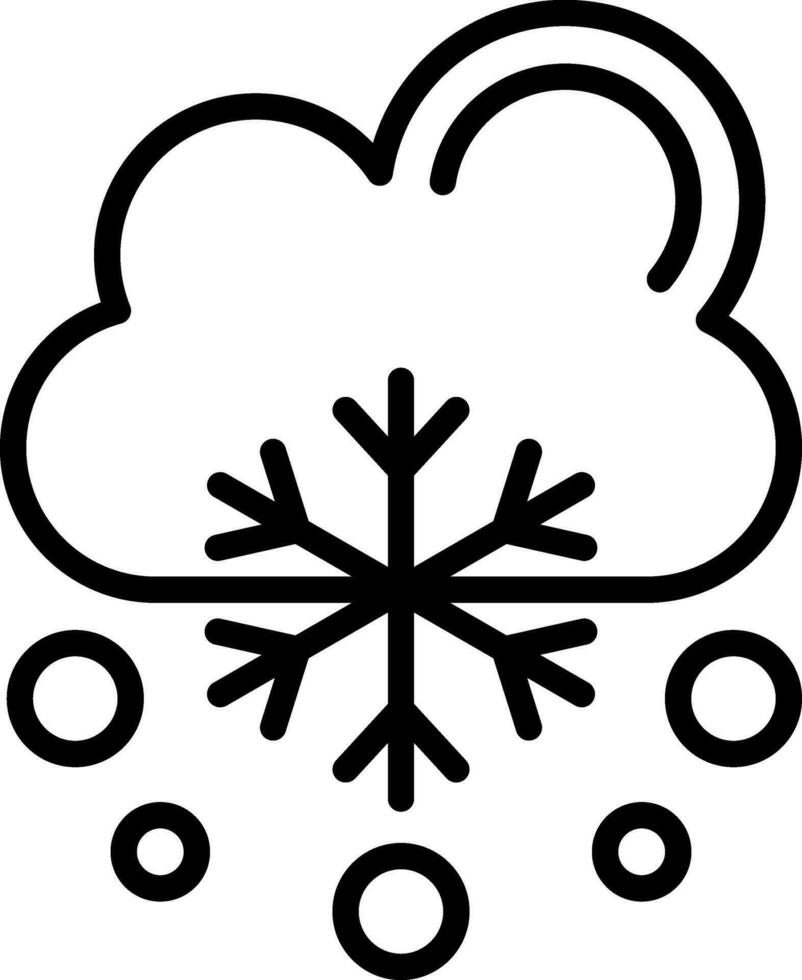 Snowfalling Vector Icon Design