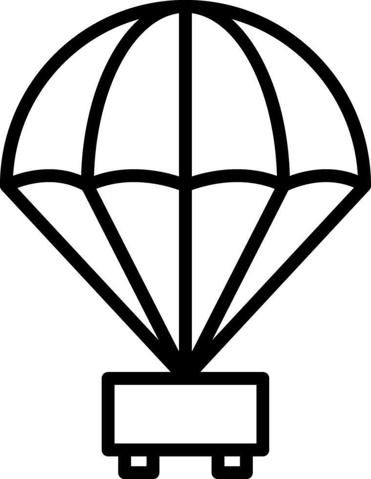 Parachute Vector Icon Design