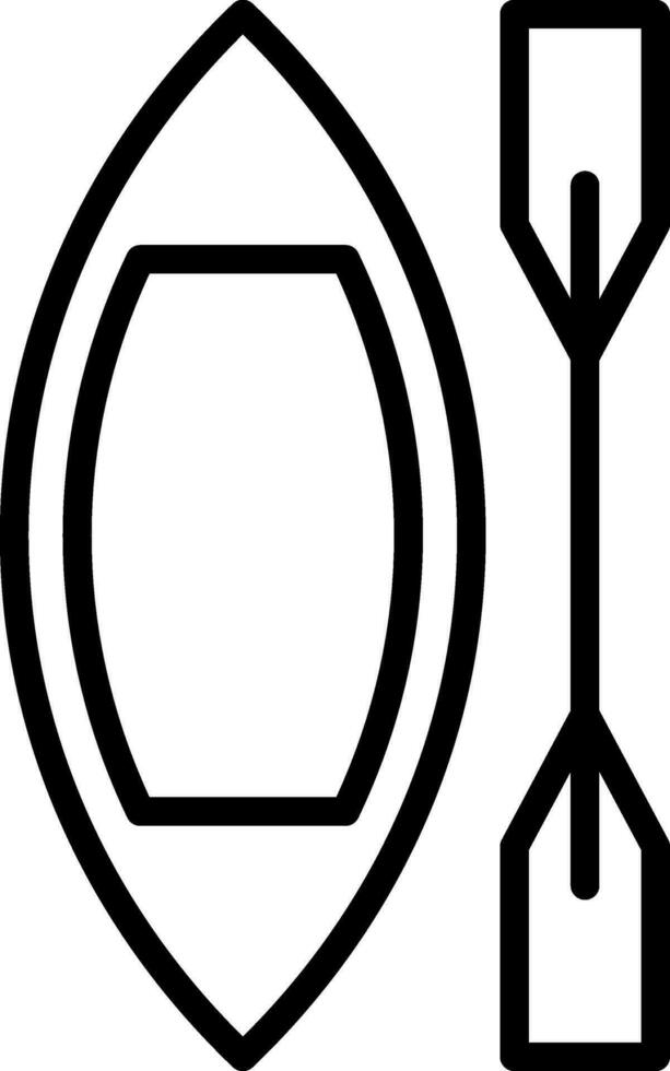 Canoe Vector Icon Design