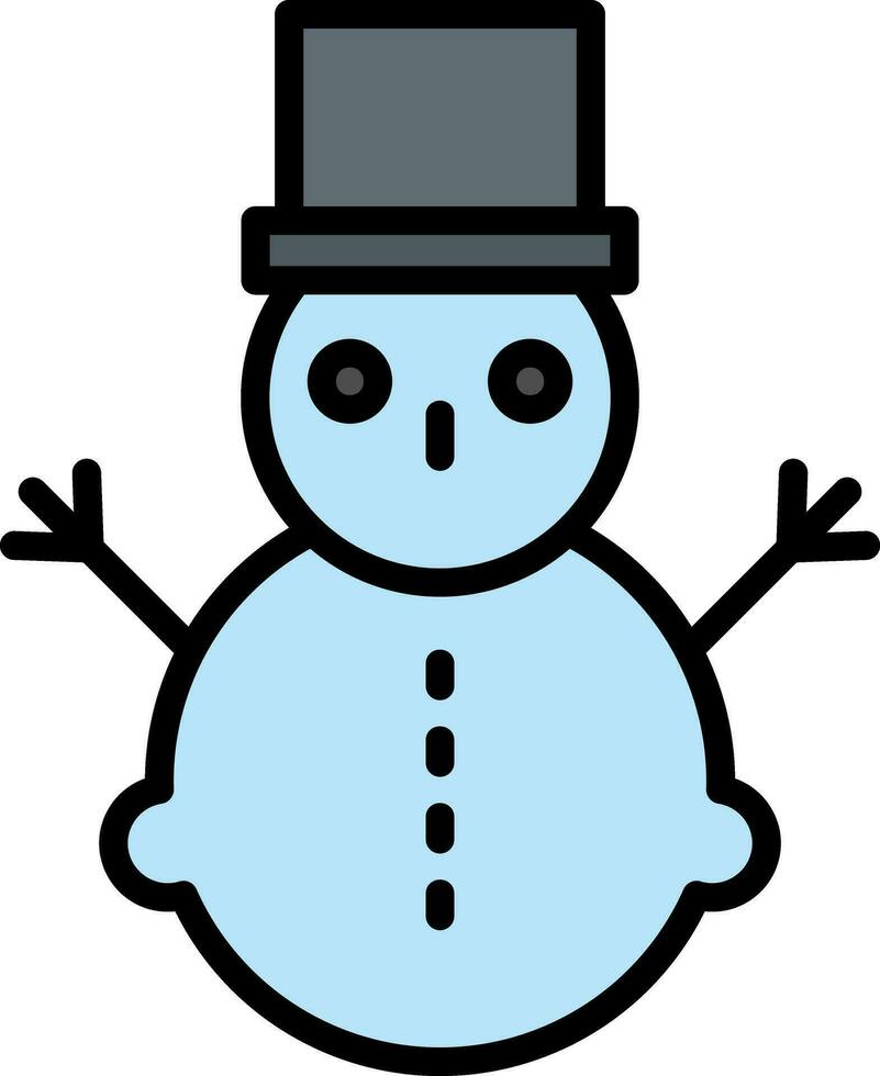 diseño de icono de vector de muñeco de nieve