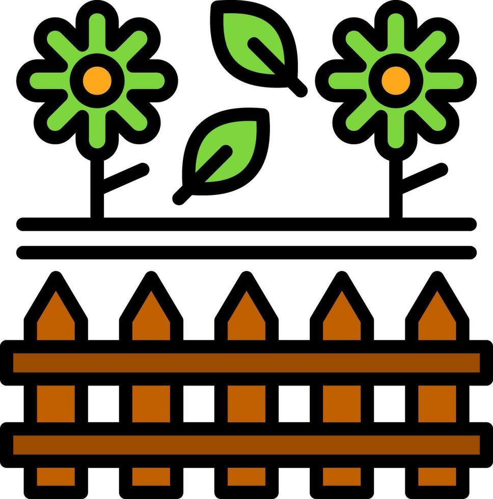 diseño de icono de vector de jardín