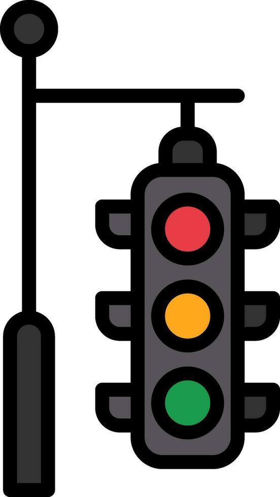 Traffic Lights Vector Icon Design