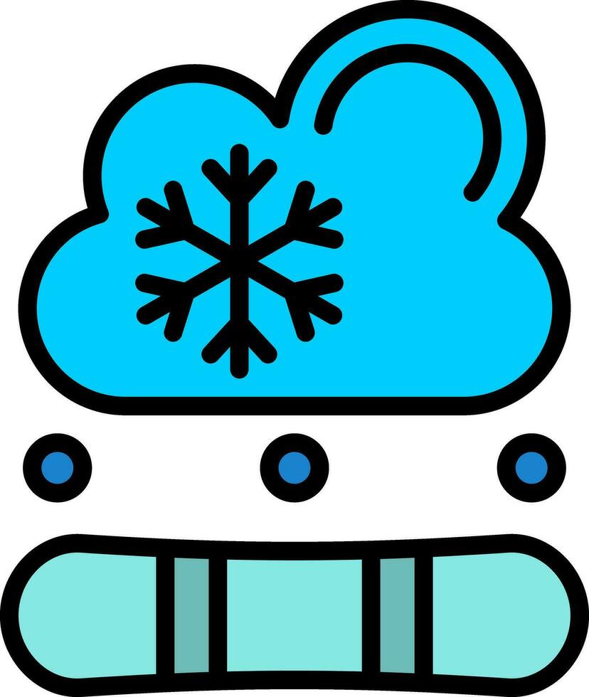 diseño de icono de vector de snowboard