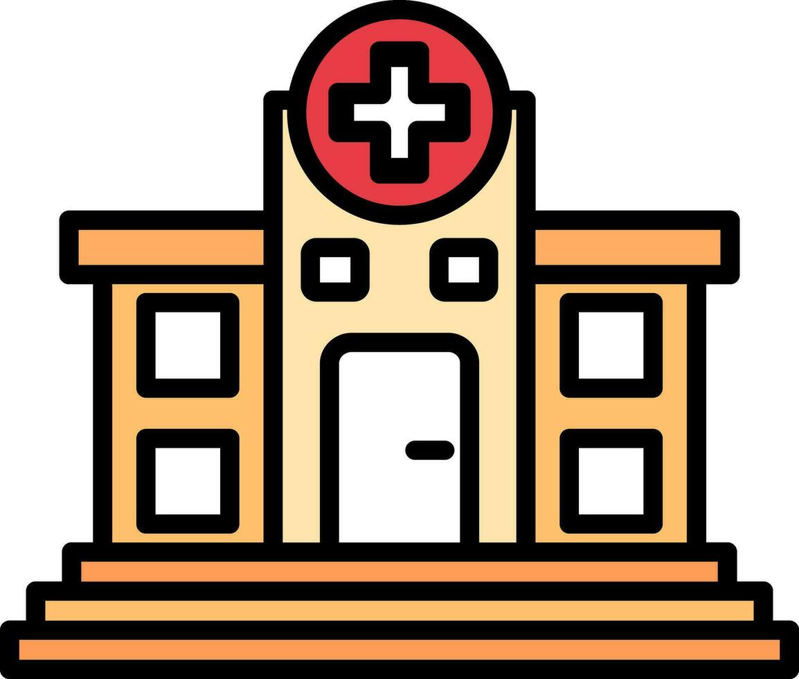 diseño de icono de vector de hospital