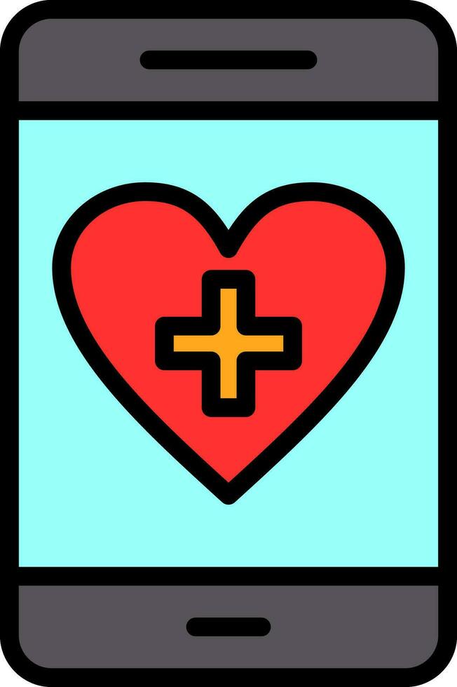 Health App Vector Icon Design