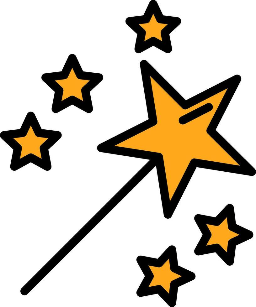 Magic Wand Vector Icon Design