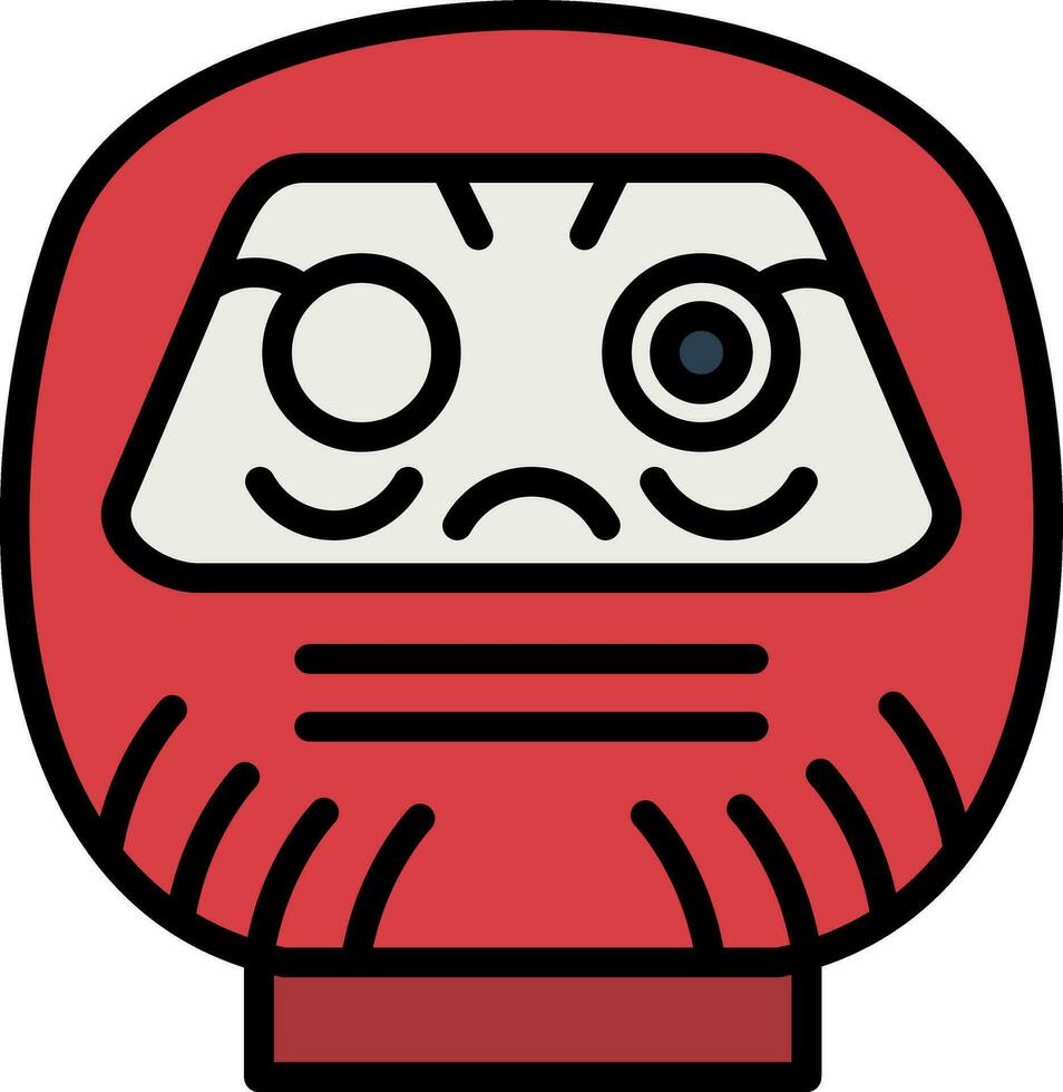 Daruma Vector Icon Design