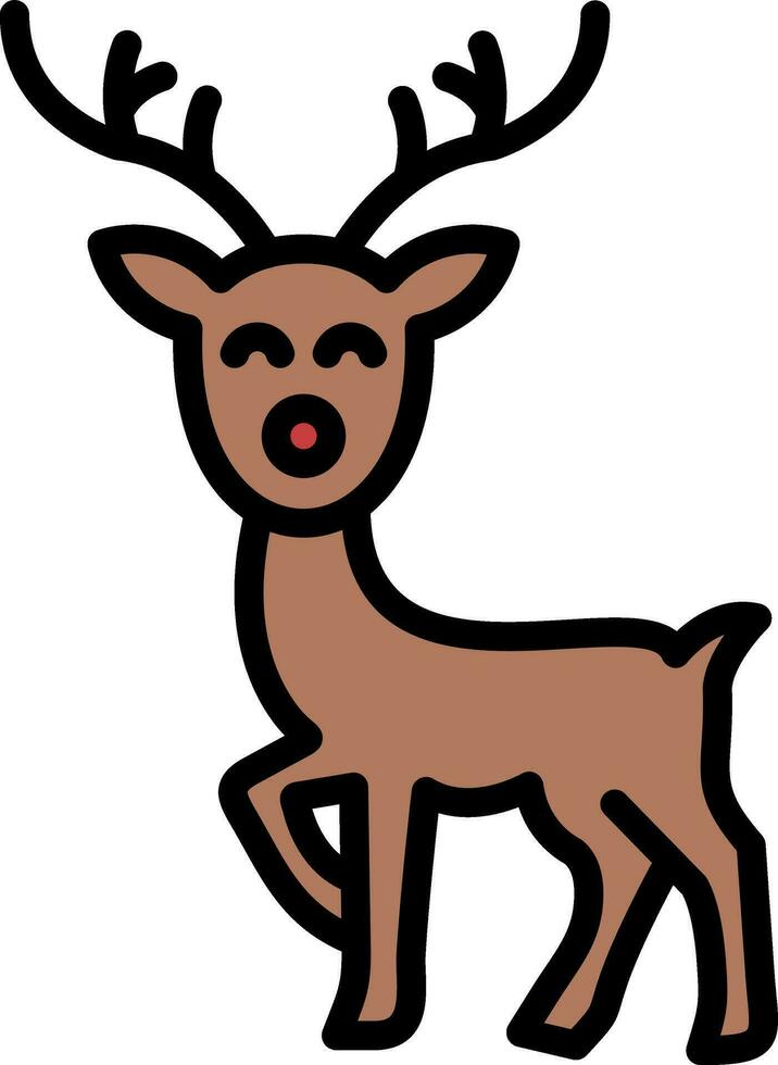 Reindeer Vector Icon Design