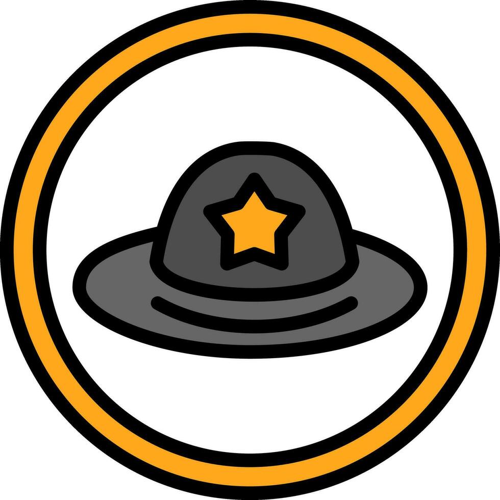 diseño de icono de vector de sombrero