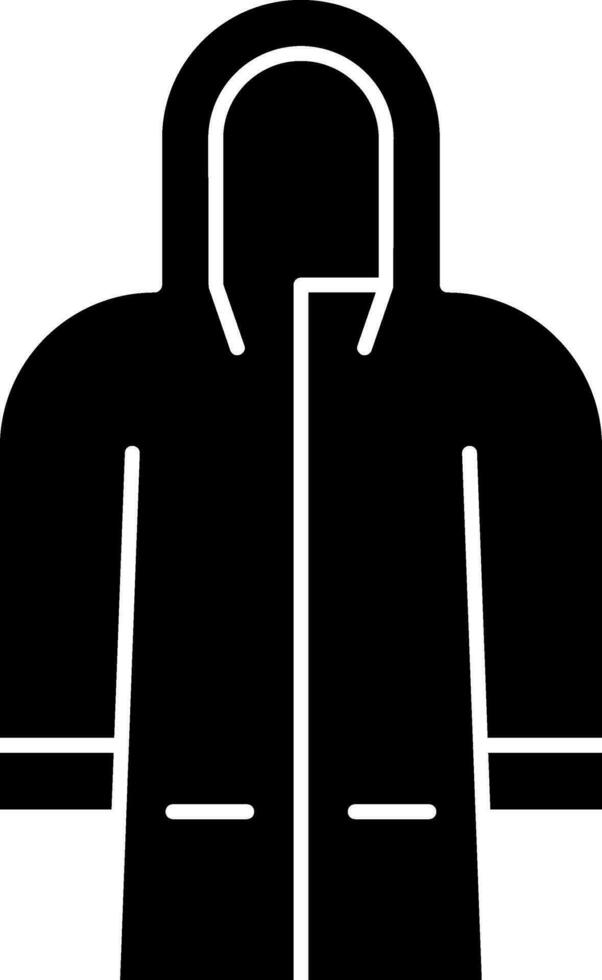 Raincoat Vector Icon Design