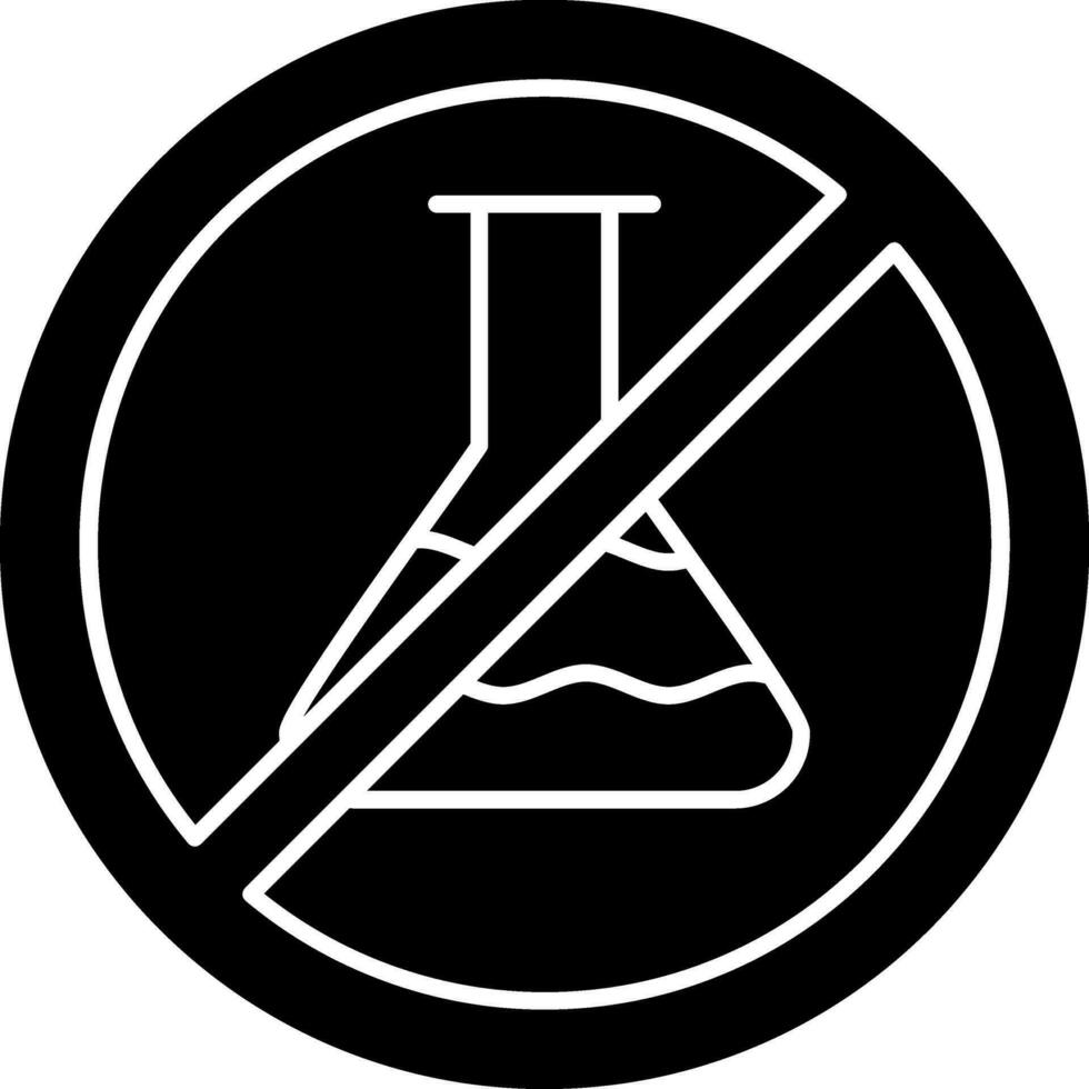 No Chemical Vector Icon Design