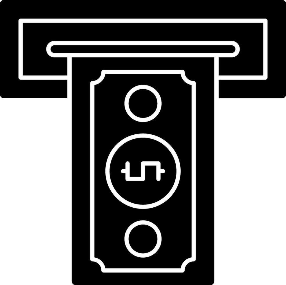 Cash withdrawal Vector Icon Design