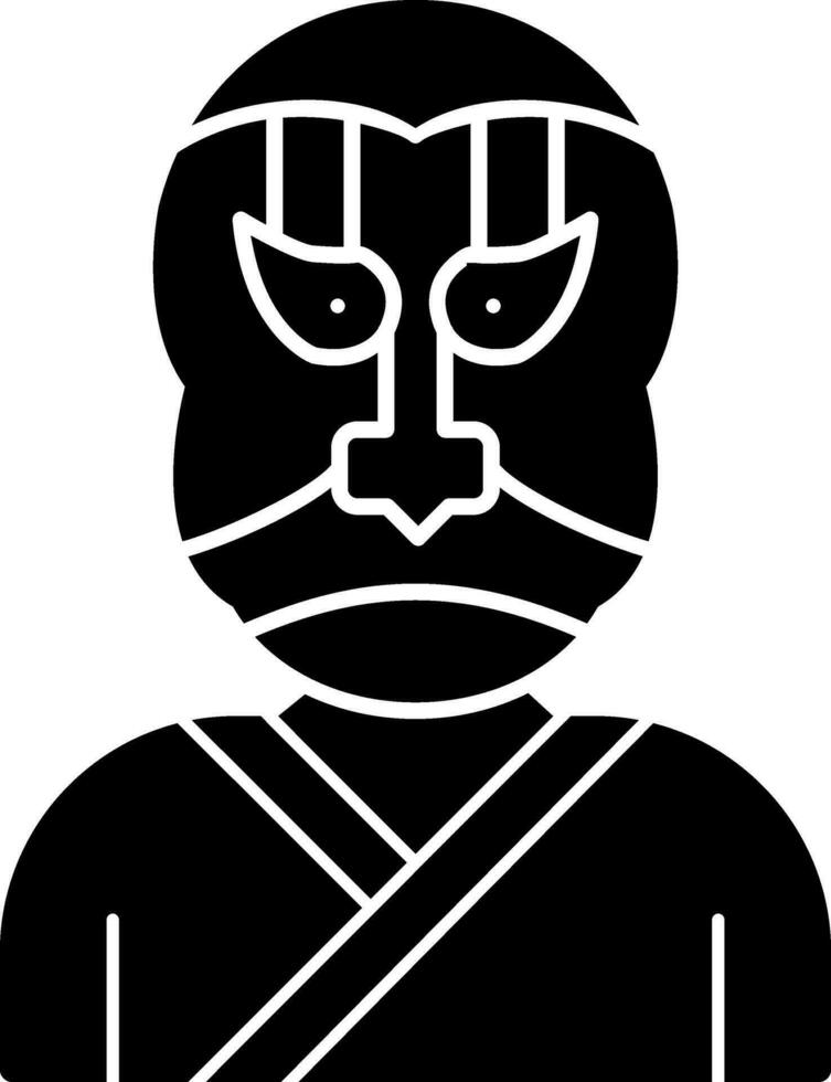 Kabuki Vector Icon Design