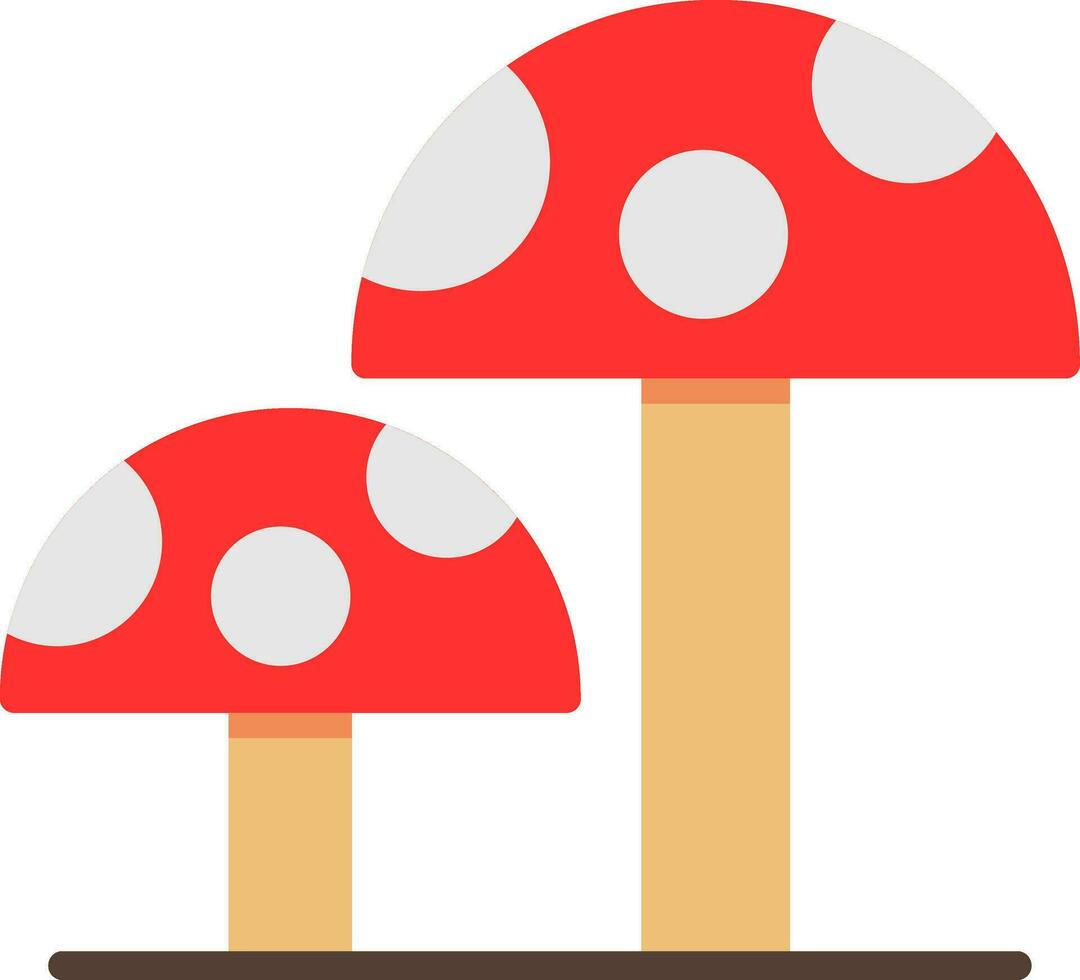 Mushrooms Vector Icon Design