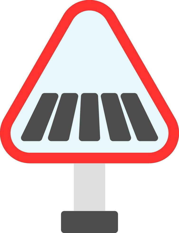 Pedestrain Crossing Vector Icon Design