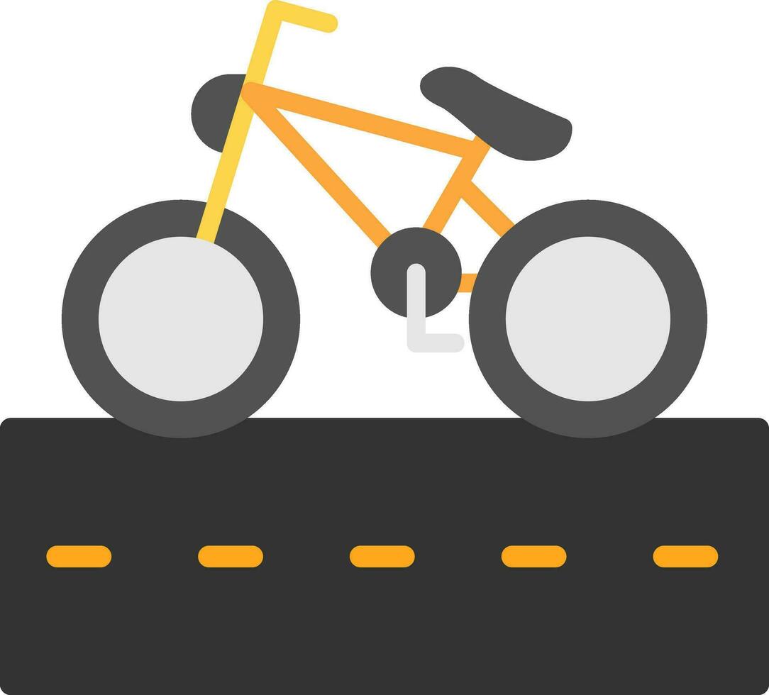 ciclo carril vector icono diseño