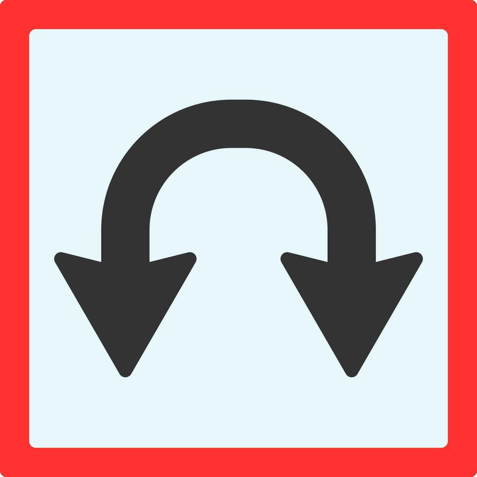 Double Curve Vector Icon Design