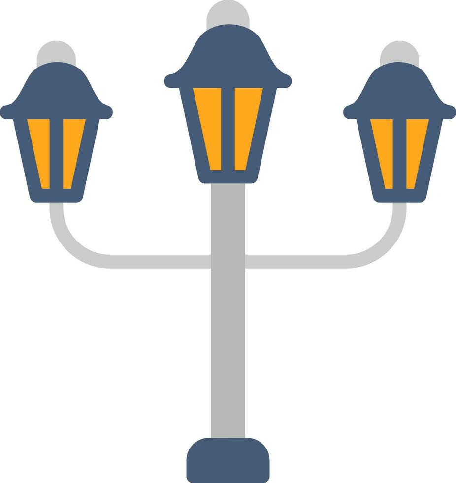 Streert Lamp Vector Icon Design