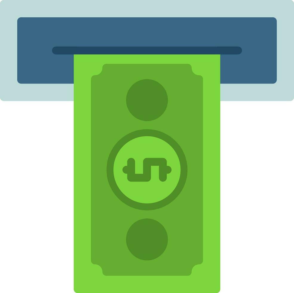 Cash withdrawal Vector Icon Design