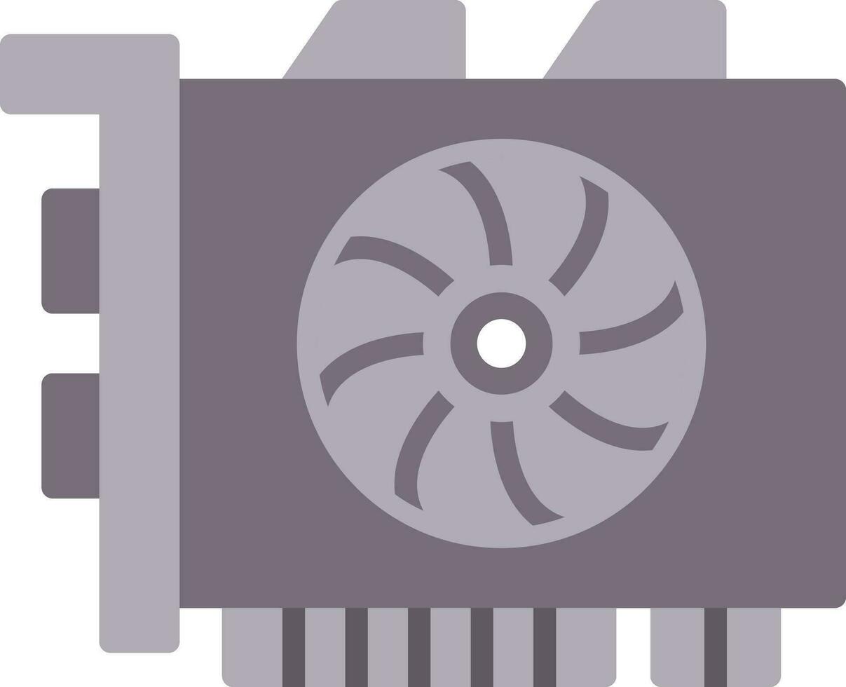 gpu minería vector icono diseño