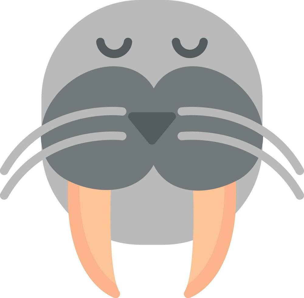 Walrus Vector Icon Design