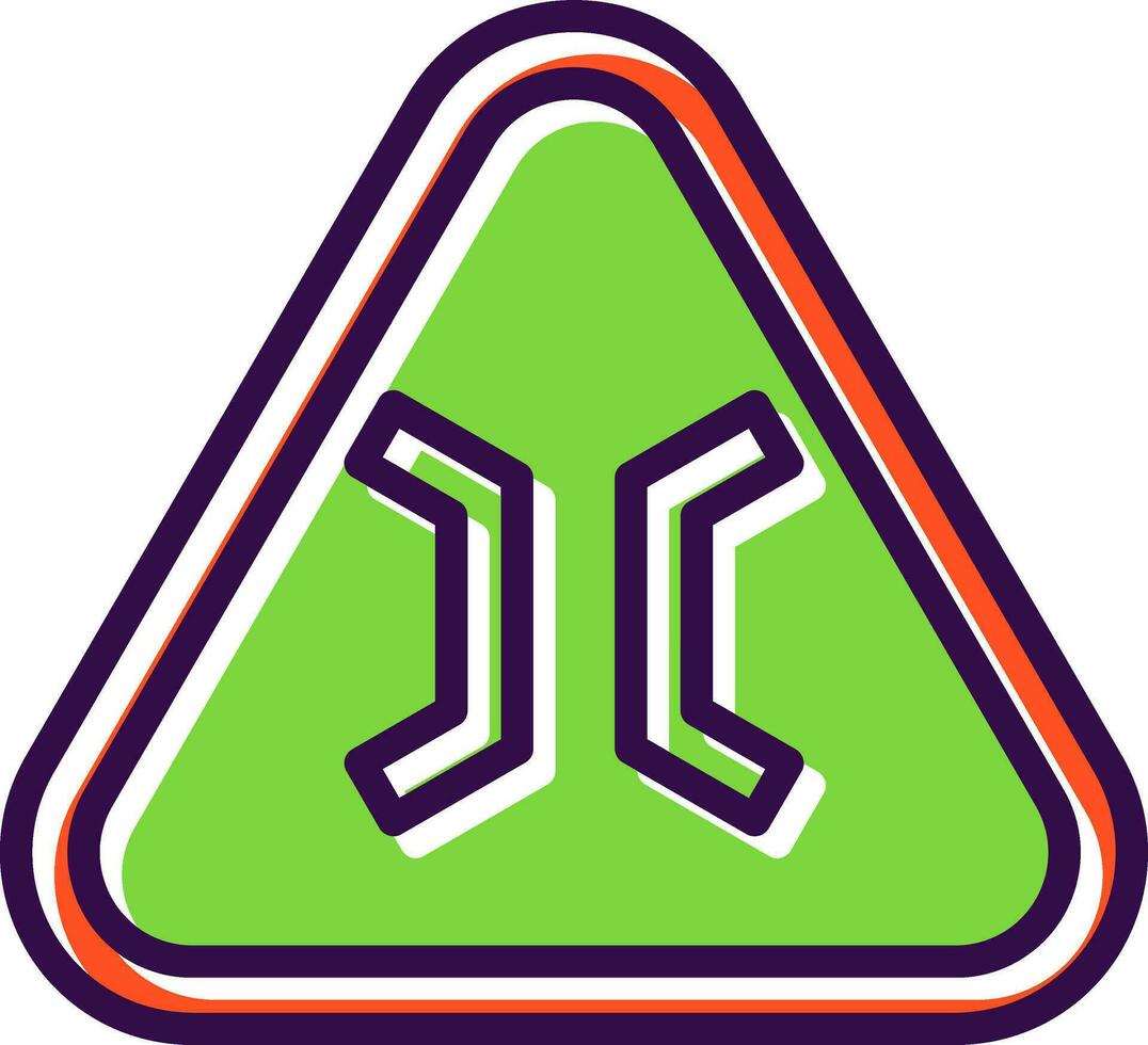 Narrow Bridge Vector Icon Design