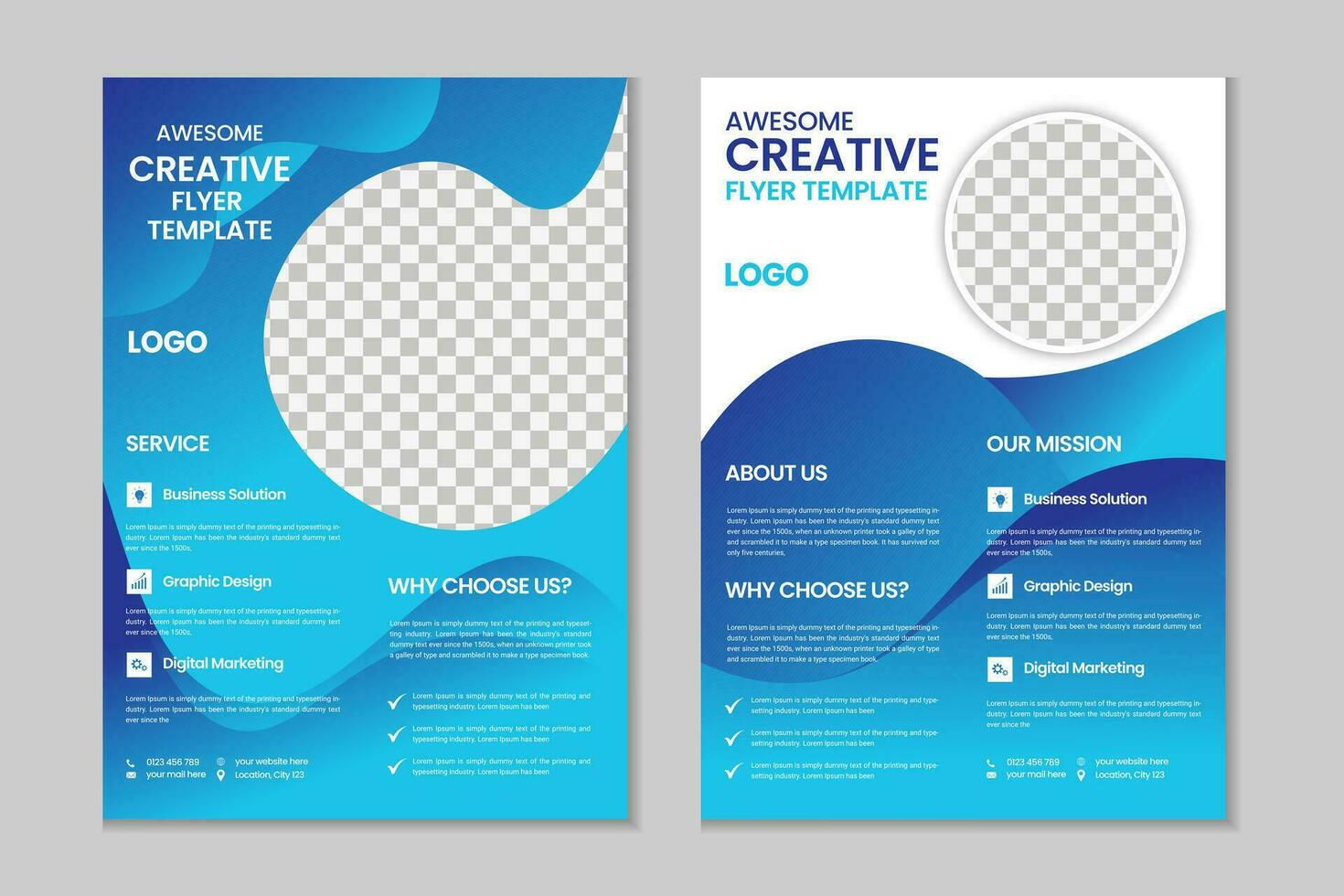 Corporate free flyer template, pamphlet, marketing flyer, company profile, proposal, promotion, advertising poster, cover page, presentation, annual report, magazine, business brochure design vector