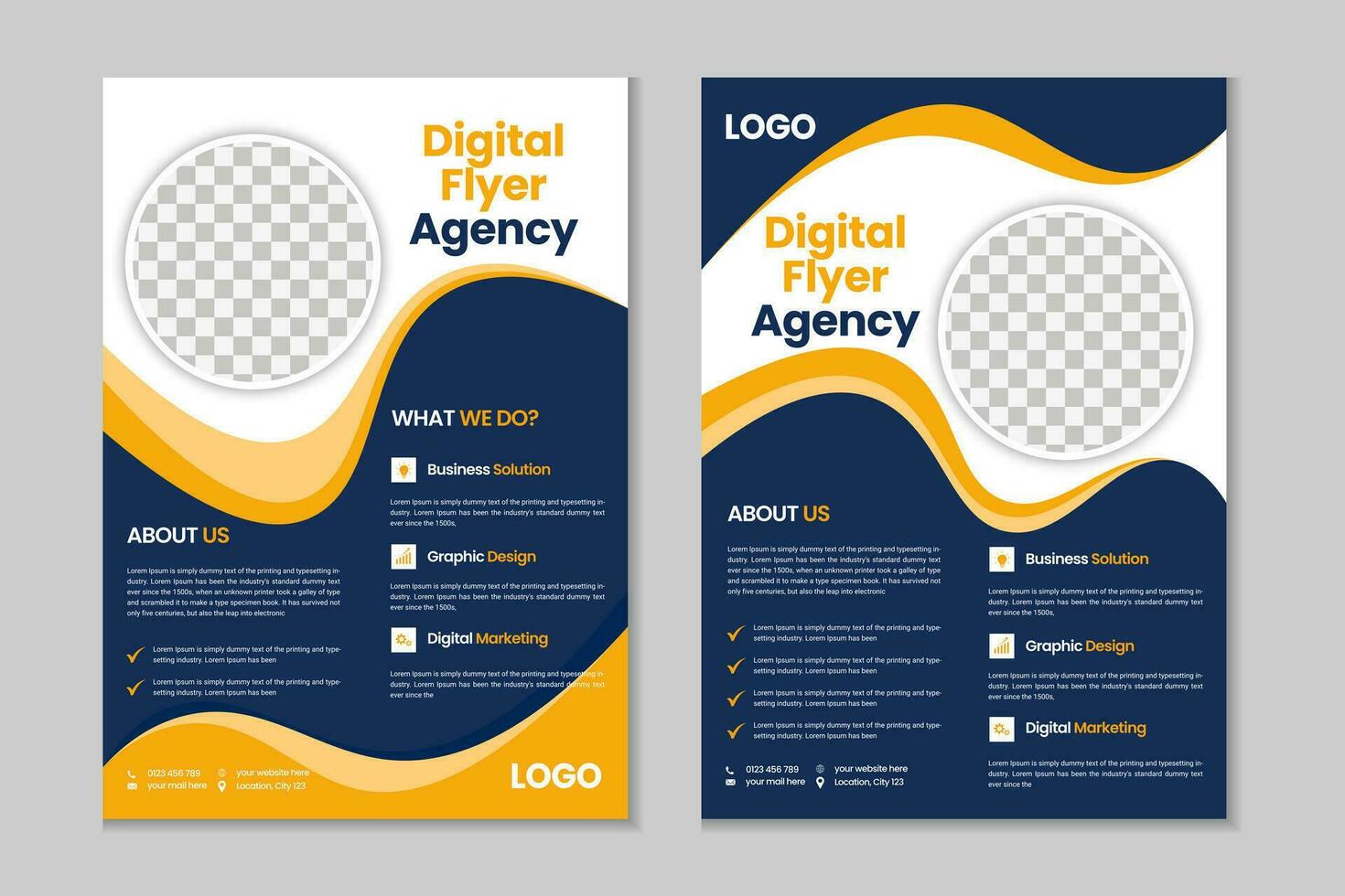 Corporate free flyer template, pamphlet, marketing flyer, company profile, proposal, promotion, advertising poster, cover page, presentation, annual report, magazine, business brochure design vector