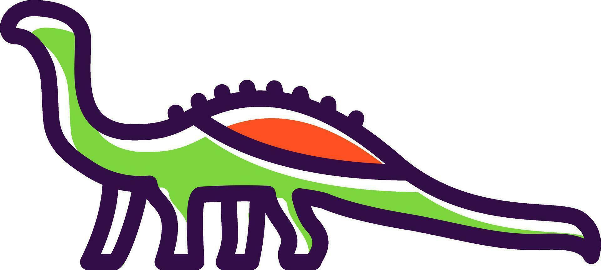 Diplodocus Vector Icon Design