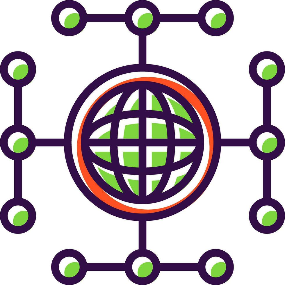Global network Vector Icon Design