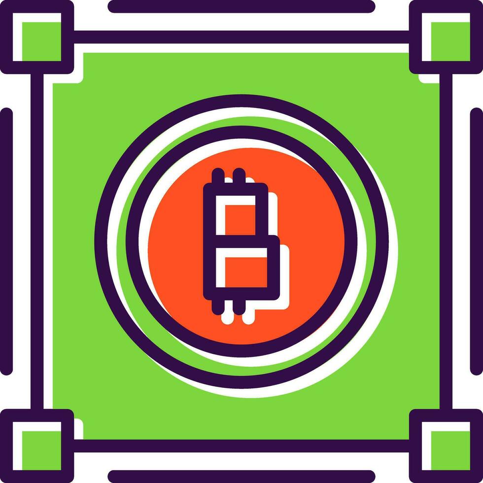 Distributed ledger Vector Icon Design