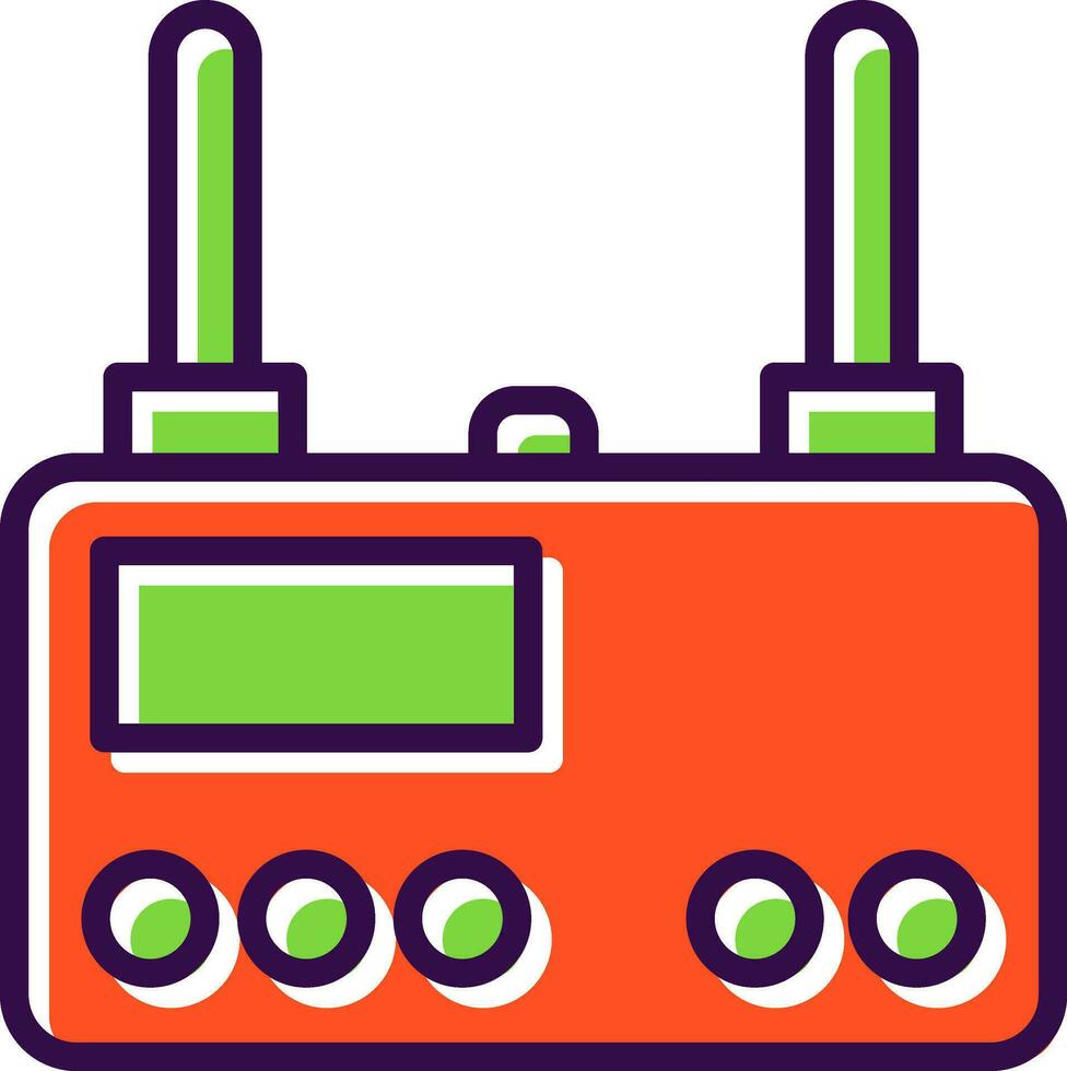 Wireless router Vector Icon Design