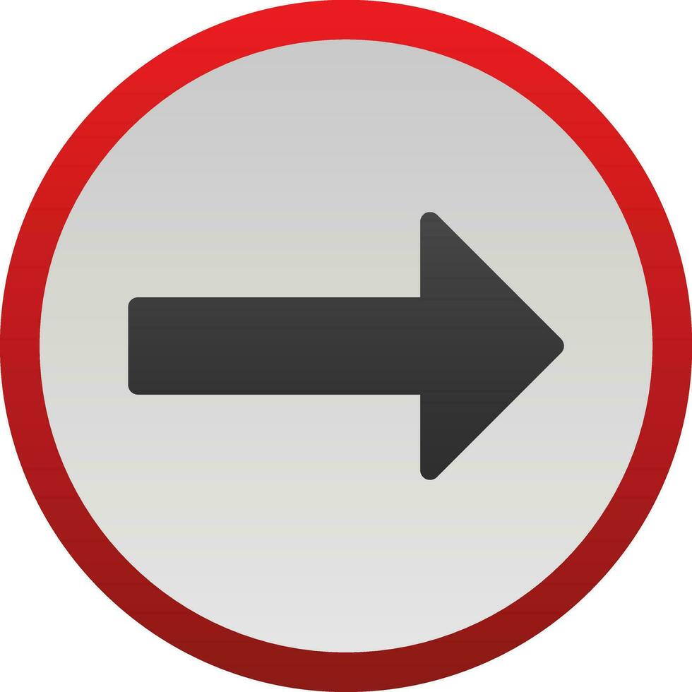 Turn Right Vector Icon Design