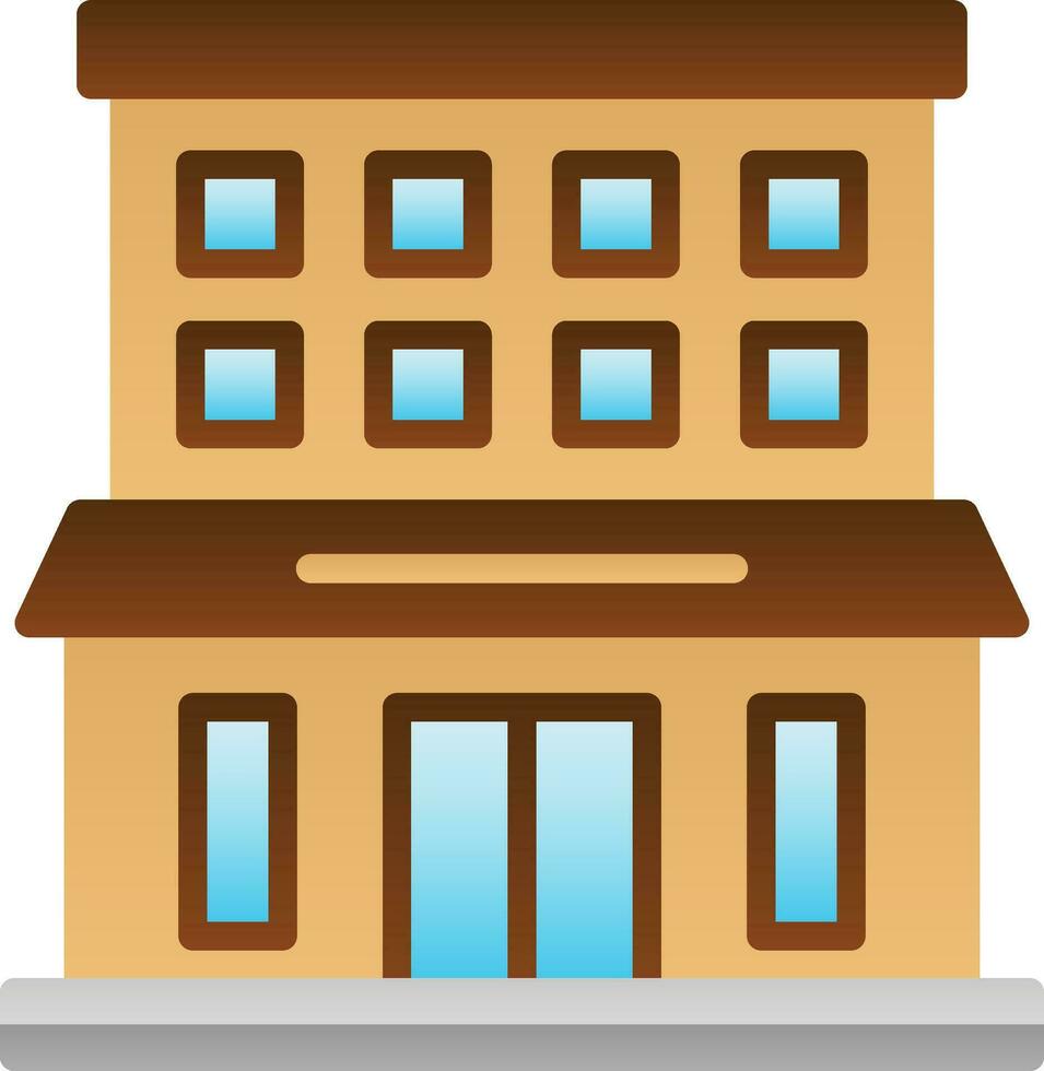 Office Building Vector Icon Design
